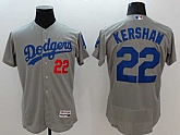 Los Angeles Dodgers #22 Clayton Kershaw Gray 2016 Flexbase Authentic Collection Stitched Jersey,baseball caps,new era cap wholesale,wholesale hats